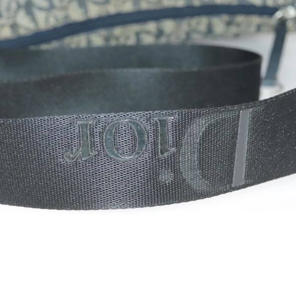 Christian Dior Trotter Canvas Shoulder Bag Navy Silver Auth bs19758 - Picture 8 of 16